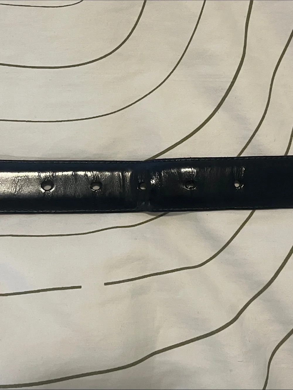 Vintage Coach 3921 Leather Belt in Black With Gold Buckle